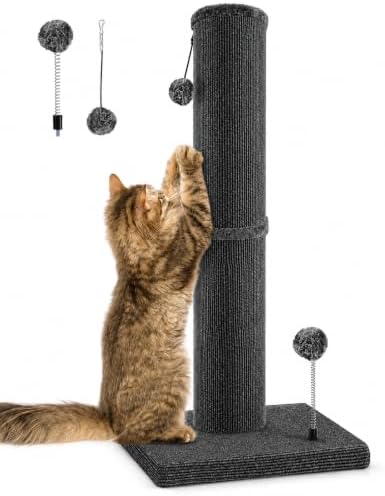 Carpet Cat Scratching Post Heavy Duty for Indoor Large Cats, DGRY by Unknown