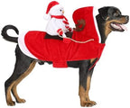 BWOGUE Santa Dog Costume, Dog Christmas Outfit, Santa Rider Costume, Size L by BWOGUEPetHome