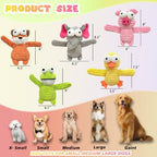 MRSOHRET 5 Pack Dog Toys, Durable Dog Squeaky Crinkle Plush, Puppy Toys - Image 2