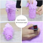 Pet Bathrobe for Dog Cat Absorbently Quick Drying Coat Cute Dogs Bath Towel Hooded Robe Adjustable Collar & Belly Strap for Pool Beach (Purple, Large) - Image 6