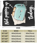 Sleepy Toaster Blanket Throw Gift for Girls Women 60"X50" - Image 7