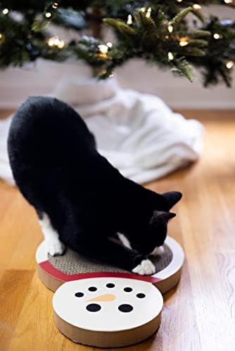 Pearhead Snowman Cat Scratching Pad, Reversible Christmas Cat Scratcher - Image 6