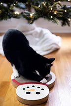 Pearhead Snowman Cat Scratching Pad, Reversible Christmas Cat Scratcher - Image 6