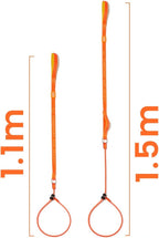 HowGo Slip Lead Dog Leash, 2 Spring-Loaded Slide Stopper (Orange 3.6FT) | Paddle Handles Heavy-Duty Training Lead Collar,Lightweight Aluminum Nylon,No-Pull Walking,Large Medium Breeds,Dog Trainer