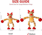 Senneny Christmas Dog Toys, Squeaky Reindeer Plush with Ropes for Tug of War, Durable Interactive Chew Toys for Puppy Small Medium Large Dogs - Image 3
