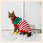 PUMYPOREITY Christmas Cat Sweater, Tree Pattern Knit Sweater for Cats Only - Image 4