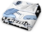 Sleepy Airplane Blanket Throw Gift for Girls Women 80"X60" - Image 5