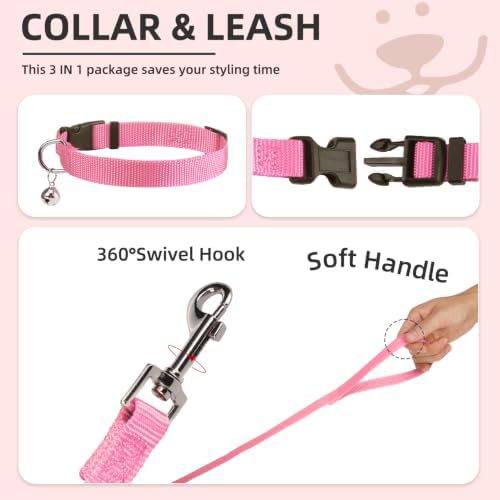 PUPTECK Dog Harness, Collar and Leash Set No Pull for Small Medium Sized - Image 3