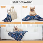 Luciphia 3 Pack Soft Fleece Dog Blankets for Medium Dogs Puppy Cats,30"x20" - Image 2