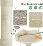 DUMOS 54 Inch Cat Tree Tower with Scratching Posts, Multi-Level - Image 5