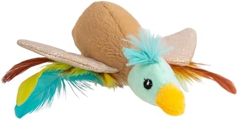Catstages Flapperz Feathered Duck Catnip Kicker Crinkle Cat Toy, 7.5" by Catstages