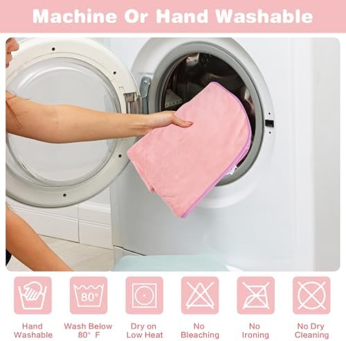 Pet Bathrobe for Dog Cat Absorbently Quick Drying Coat Cute Dogs Bath Towel Hooded Robe Adjustable Collar & Belly Strap for Pool Beach (Pink, Large) - Image 5
