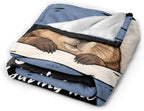 Sleepy Groundhog Blanket Throw Gift for Girls Women 60"X50" - Image 5