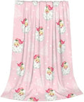 Christmas Santa Claus Throw Blankets, Xmas Tree Soft Anti Pilling Flannel Blanket, Winter Snowflake Decorative Lightweight Pink Blanket, 30x40 Inches Sofa Fleece Blanket by Qilerongrong