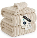 Bedsure Soft King Size Blankets for Bed Khaki 108"x90" by BEDSURE