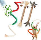 Cat Toys 3PCS Mix Catnip Chew Rope Silvervine Stick for Indoor Cat by GREMBEB