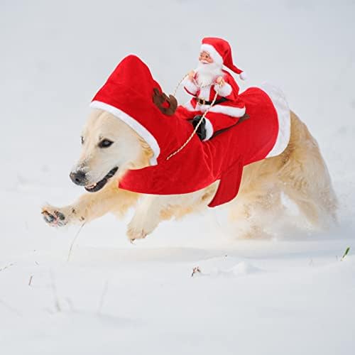 BWOGUE Santa Dog Costume Christmas Costume for Dogs, Adjustable Size, Breathable Material, Great Gift for Small Medium Large Dogs, Running Santa Claus Pet Apparel - Image 4