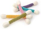 Glaciart One Swab Cat Toys with Catnip, 5 Pcs Wool Felt Chew Sticks for Indoor Cats, Interactive Kitten Toys for Exercise and Play, Gift Idea by GlaciartOne