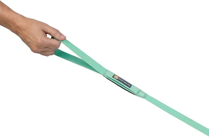 Ruffwear, Hi & Light Dog Leash, Ultralight 4.5 ft Lead with Lockable Swivel Crux Clip and Pick‑Up Bag Pocket, Minimalist Packable Webbing for Everyday Walks, Sage Green