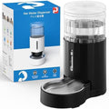 CZPET Automatic 4L/135Oz/1Gal Cat Water Dispenser with Stainless Steel Bowl, Gravity Waterer for Small Medium Dog Puppy Kitten (Black) | With Stainless Steel Bowl, Gravity Waterer for Small Medium Dog Puppy Kitten