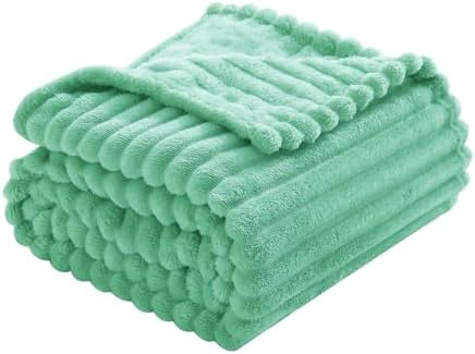 Mint Green Fleece Throw Blanket 60”×80” for Couch Sofa Livingroom - Image 5