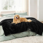 Bedsure Waterproof Dog Blankets for Large Dogs, Fluffy Faux Fur, 60×80" - Image 2