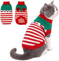 PUMYPOREITY Christmas Cat Sweater, Tree Pattern Knit Sweater for Cats Only by PUMYPOREITY