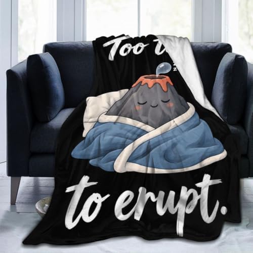 Sleepy Volcano Blanket Throw Gift for Girls Women 80"X60" by Unknown