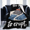 Sleepy Volcano Blanket Throw Gift for Girls Women 60"X50" by Unknown