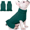 QBLEEV Small Dog Sweaters for Girls - Warm Winter & Fall Dog Sweaters with Soft Material, Turtleneck & Vest Options, Female XS by QBLEEV