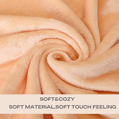 Pink Fleece Plush Throw Blanket 50"x60"for Couch Sofa Fuzzy Cozy Flannel - Image 2