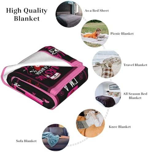 Nurse Theme Blanket, Nurse Gifts for Women, Gifts for Nurses Female, Cozy Lightweight Warm Throw Blanket, Nurse Appreciation Gift, Nurse Practitioner Gift, Nursing Student Gift Blanket 50" x 40" - Image 6