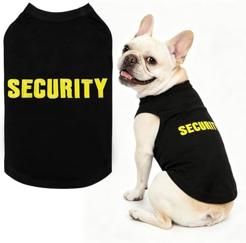 BINGPET Dog Security Shirt, Soft Cotton Puppy T-Shirt, Halloween Costumes by BINGPET
