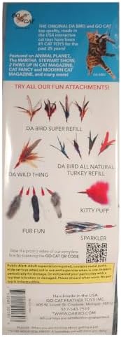 GoCat Da Fur Thing Cat Toy, Rabbit Fur and Feather Toy Stuffed with Catnip - Image 5