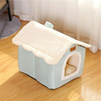 Christmas Cat Tent Cat Bed Cave(Light Green, S(15.7 X 12.6 X 13.8 Inch)) - Image 2