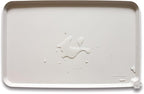 Hoki Found Silicone Pet Food Tray - High-Lips Dog Cat Bowl Mats - Waterproof Dog Cat Food Mats - Colors: Cream Brown