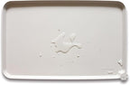 Hoki Found L Silicone Pet Food Mats - Non Slip Cat & Dog Bowl Mats - Waterproof & Carpet Safe - Cream Brown
