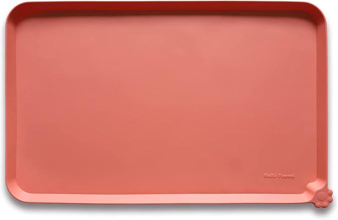 Hoki Found -Waterproof Pet Feeding Mats with High Lips - Multiple Size and Colors for Dogs, Cats & Others-BC
