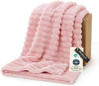 Bedsure Soft Coral Pink Throw Blanket for Couch Decor Gifts 50"x70" by BEDSURE