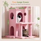 Globlazer Cat Tree Tower for Indoor Cats Large Adult, FC50, Pink - Image 4