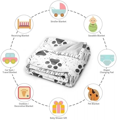 Personalized Dogs Name Blanket, Custom Dog Name Truck Blankets, Gift for Girls Personalized Dogs Name Lover, 50"x60" Soft Lightweight Plush Throw Blanket for Couch Bed Sofa Decoration - Image 7