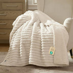 Bedsure ComfyFleece® Waterproof Dog Blankets for Large Dogs,50x60 Cream by BEDSURE