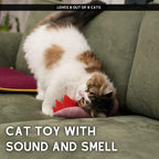 pawdaz Large Cat Toy Dino, Catnip Matatabi Silvervine Filled Help Relief Stress Interactive Indoor Cat Kicker with Bell and Smell(Pink) - Image 3