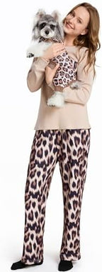 XPUDAC Dog Pajamas for Small Medium Dogs Puppy Clothes Pjs, Leopard Medium by XPUDAC