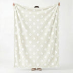 Horaldaily Beige Dog Paw Shape 3D Textured Throw Blanket 60x80 - Image 4