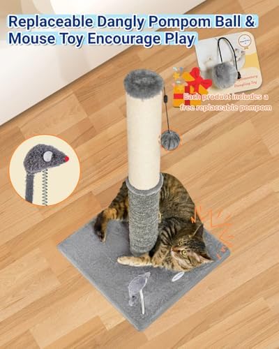 Happi N Pets Tall Cat Scratching Post, Large Cat Scratchers for Indoor Cats - Image 5