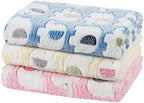 Dono 1 Pack 3 Dog Blankets, Soft Fluffy Fleece Pet Blanket Warm Sleep Mat Paw Print Design Puppy Kitten Throw Blanket Doggy Mat, Blanket for Dogs by Dono