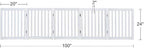 unipaws 24”H Free Standing Pet Gate for Dog Cat, 100”Wide Wooden Dog Gates | Foldable Pet Fence for Doorway, Stairs, Step, Expandable Doggy Barrier, Indoor Use, White