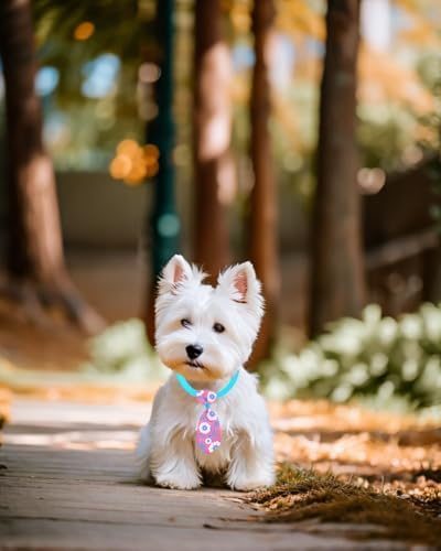 PET SHOW 50 Pack Small Dog Ties Bulk with Adjustable Collar Assorted Cute Neckties Puppy Bowties for Party Holiday Wedding Cats Neck Attachment Pet Grooming Accessories - Image 7