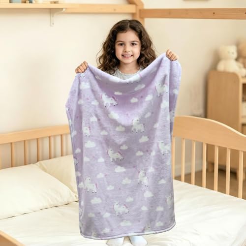 Toddler Unicorn Blanket for Girls - 30x40 Inches - Image 6